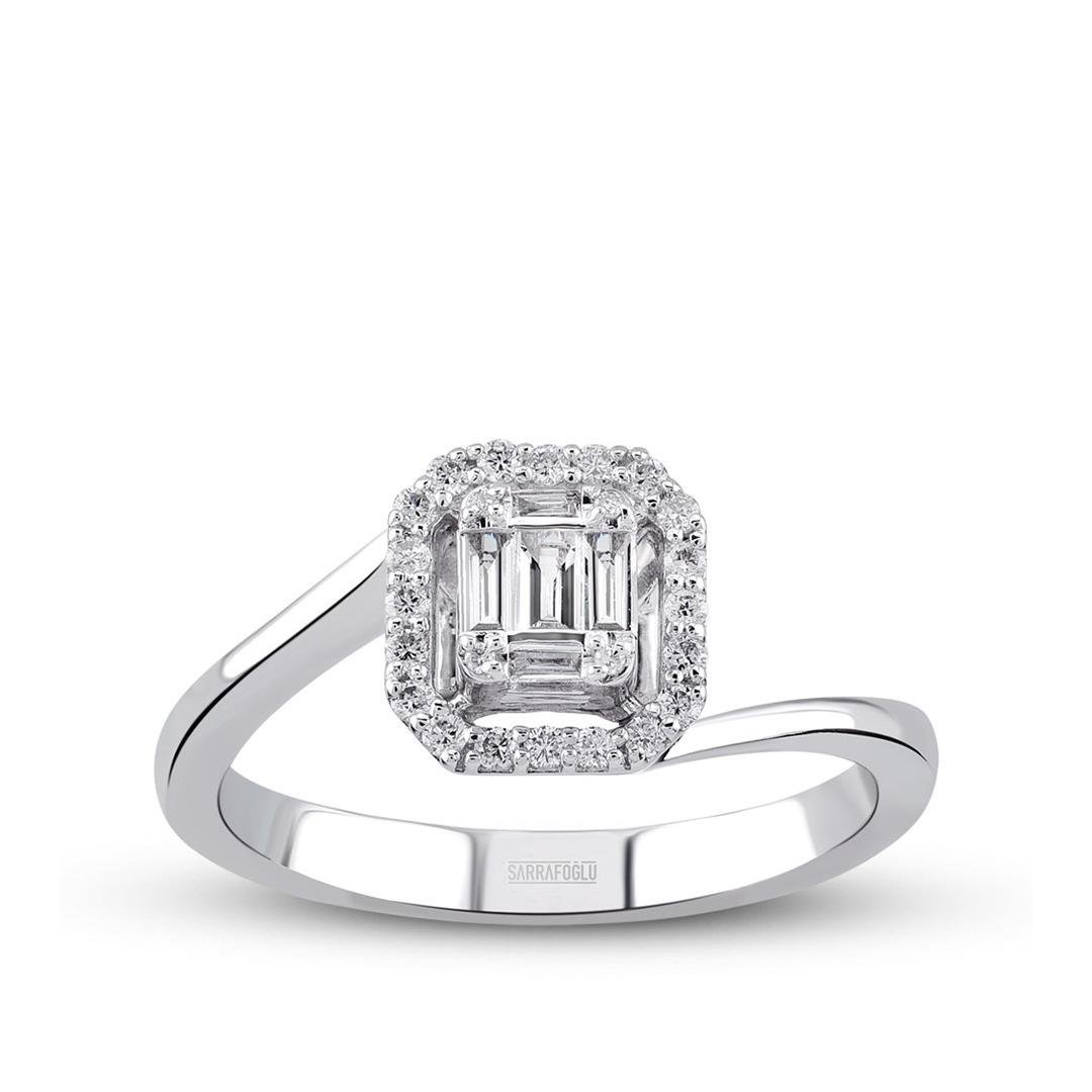 0.20 Karat Baget Pırlanta Yüzük