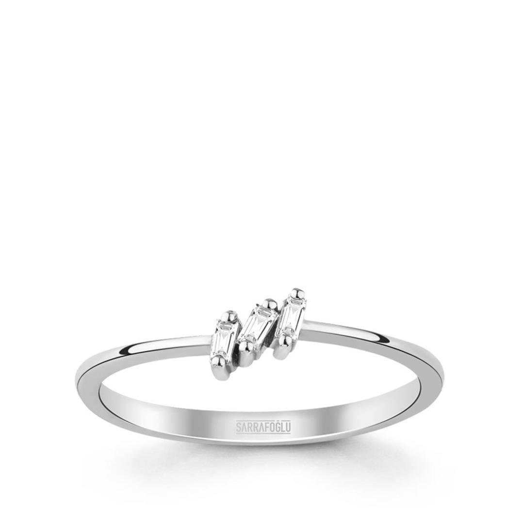 0.05 Karat Baget Pırlanta Yüzük