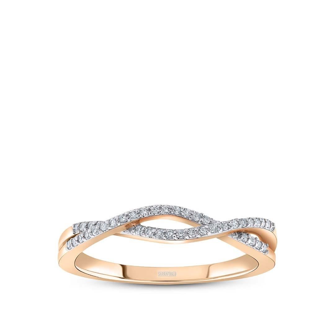 0.15 Karat Yarımtur Tasarım Yüzük