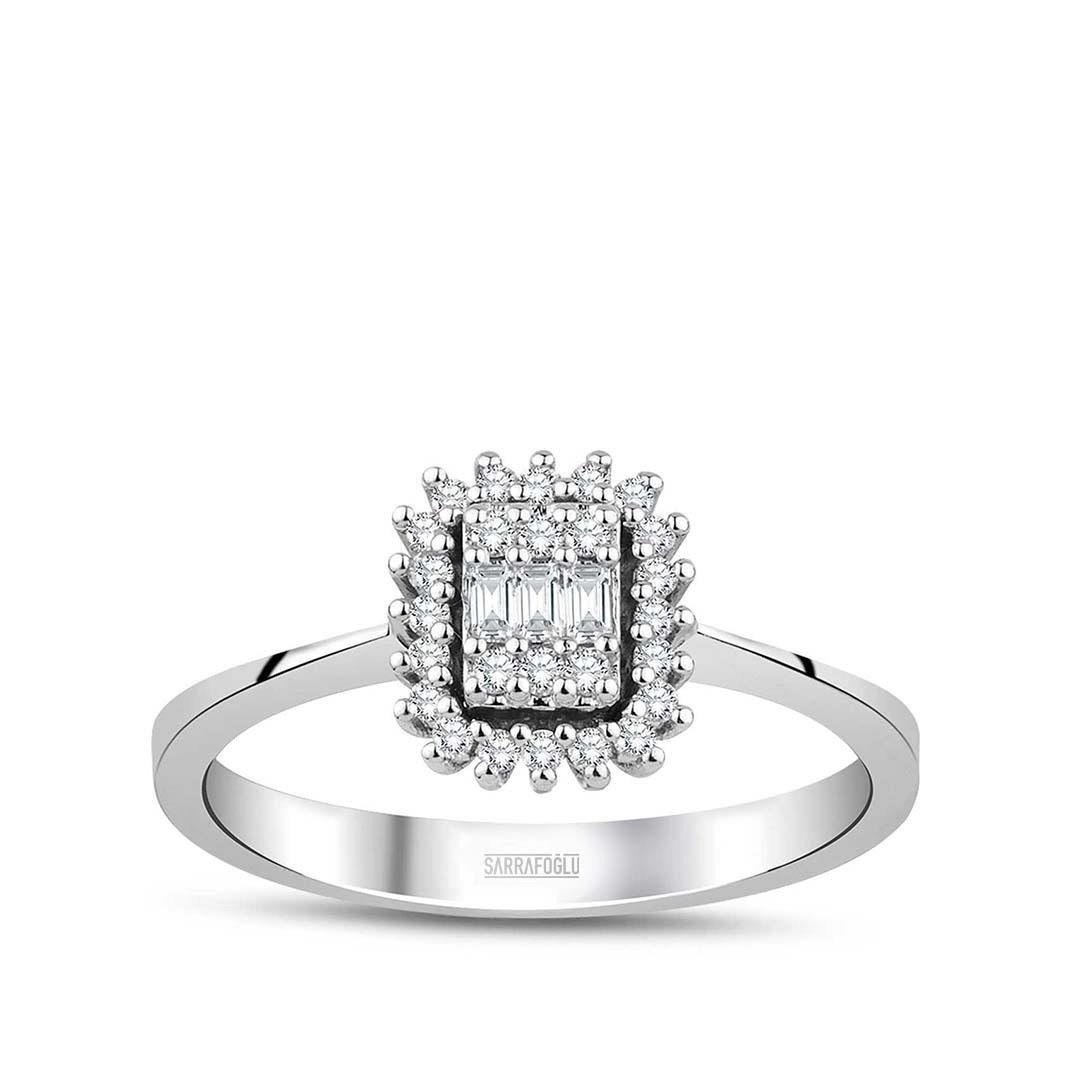 0.20 Karat Baget Pırlanta Yüzük