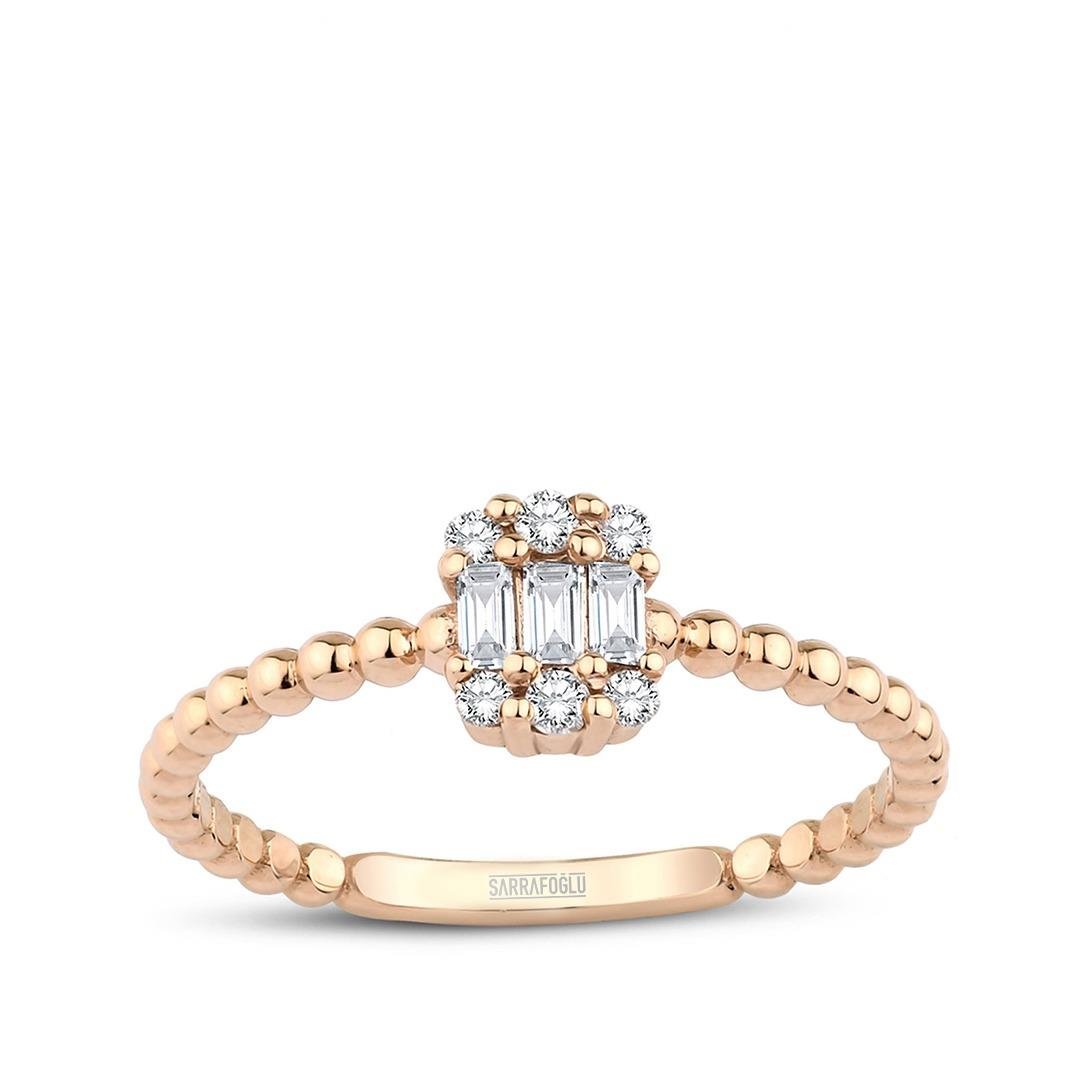 0.14 Karat Baget Pırlanta Yüzük