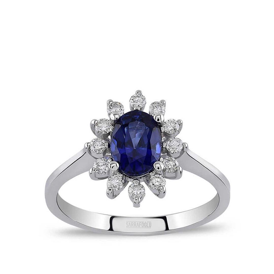 1.25 Karat Renkli Taşlı Yüzük