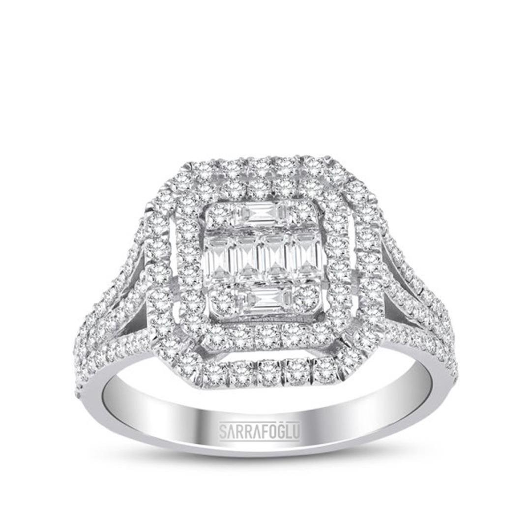 1.05 Karat Baget Pırlanta Yüzük