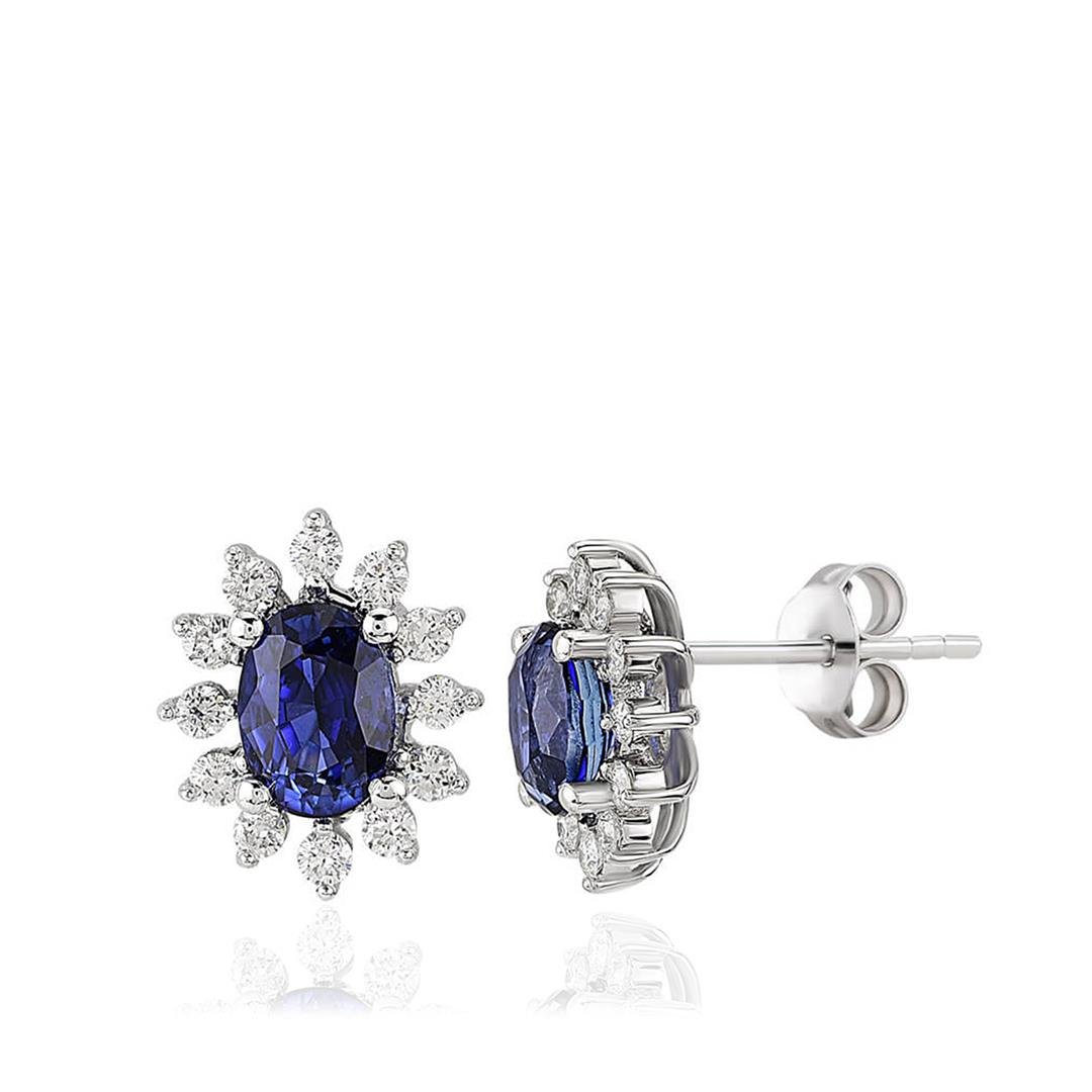 2.50 Karat Renkli Taş Küpe