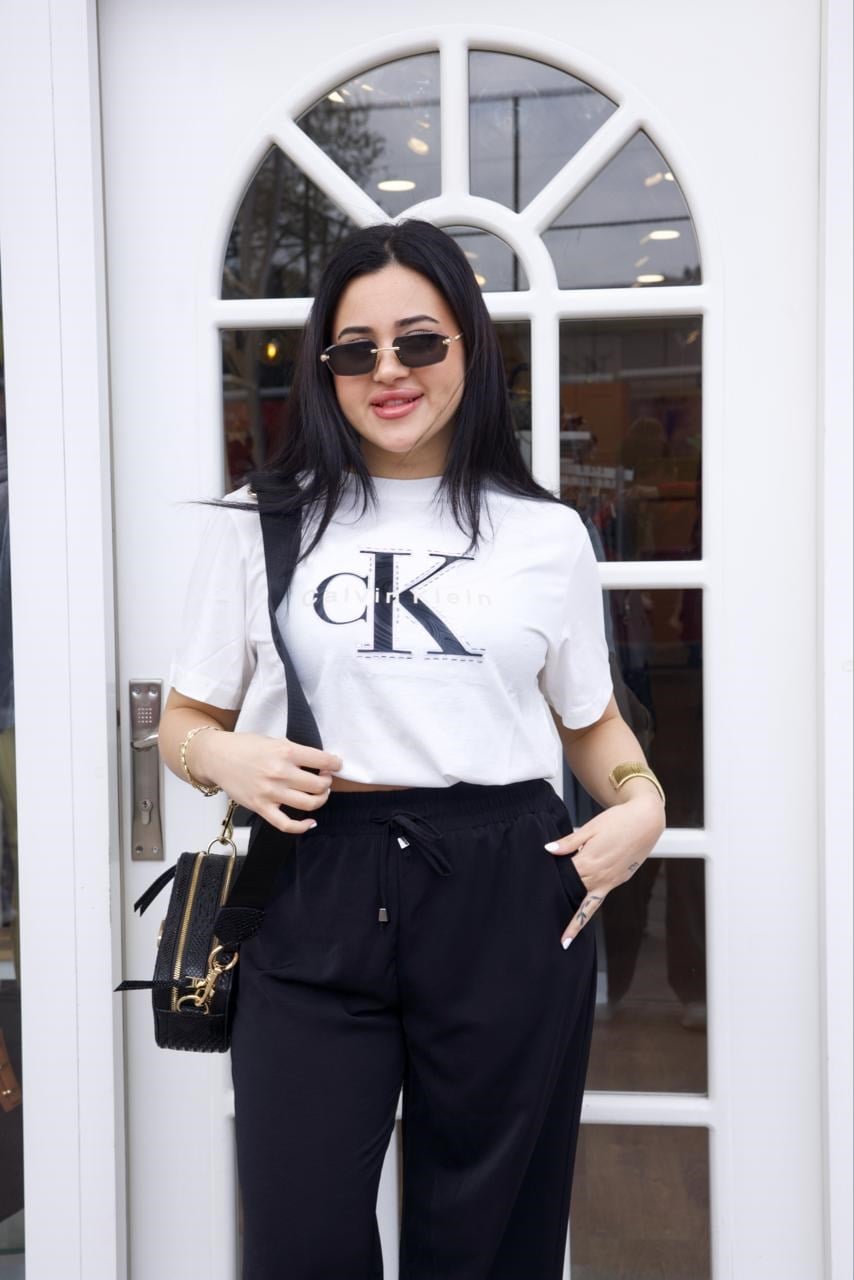 Beyaz Orjinal Marka Tshirt - 1239