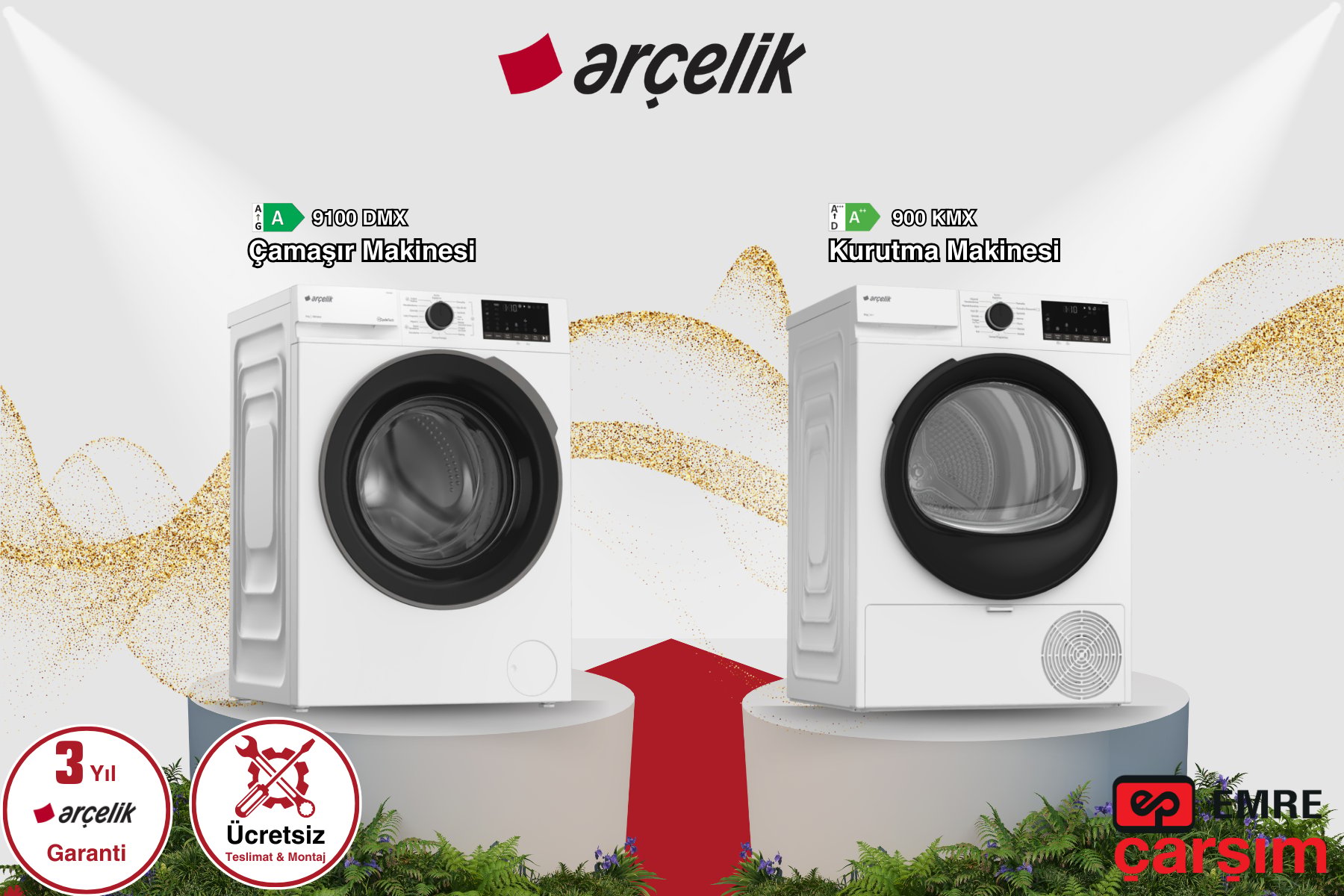 ARÇELİK 900 KMX 9100 DMX İkili Set