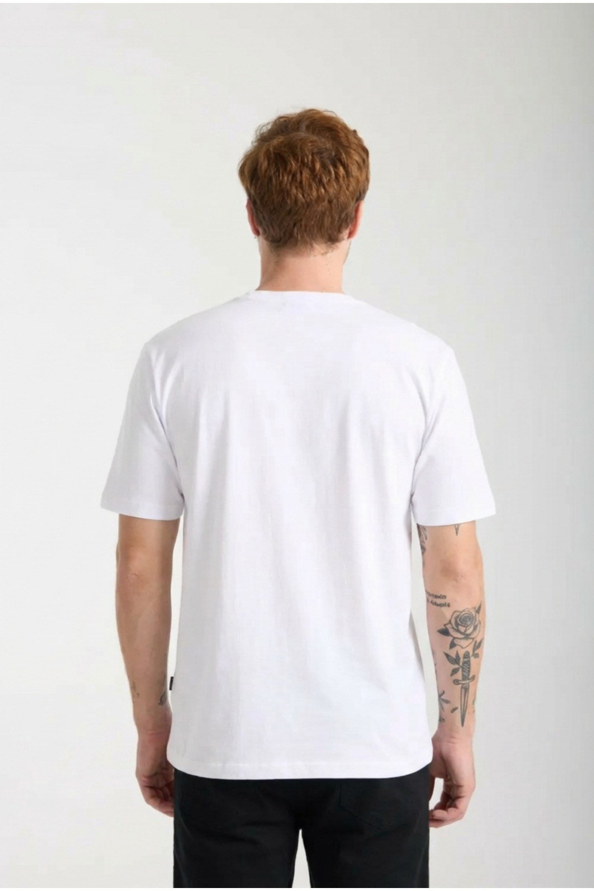 Erkek Regular-Fit 100% Pamuklu Basic Bisiklet yaka Kısa kol T-Shirt