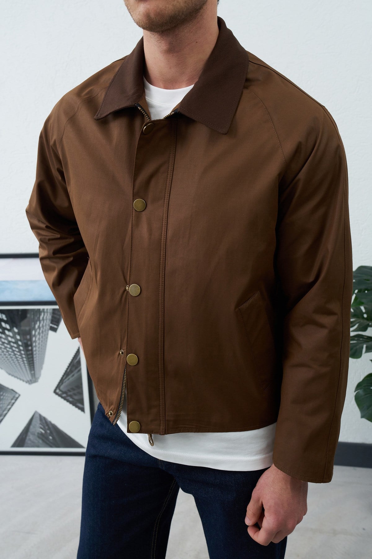 Gömlek Yaka Oversize Old Money İnce Mevsimlik Ceket
