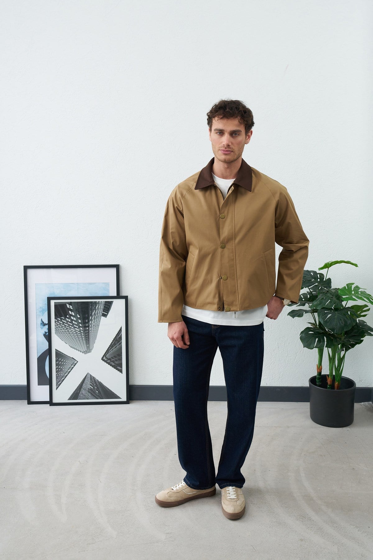 Gömlek Yaka Oversize Old Money İnce Mevsimlik Ceket