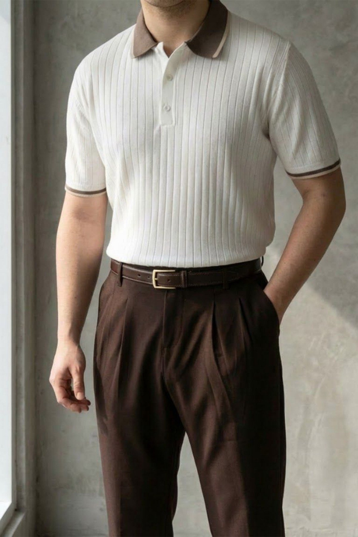 Old Money Premium Kısa Kollu Erkek Polo Yaka Triko T-Shirt