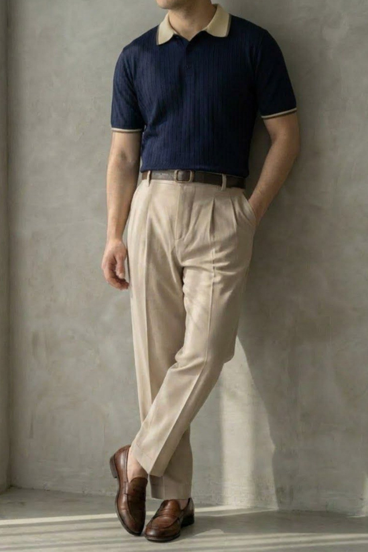 Old Money Premium Kısa Kollu Erkek Polo Yaka Triko T-Shirt