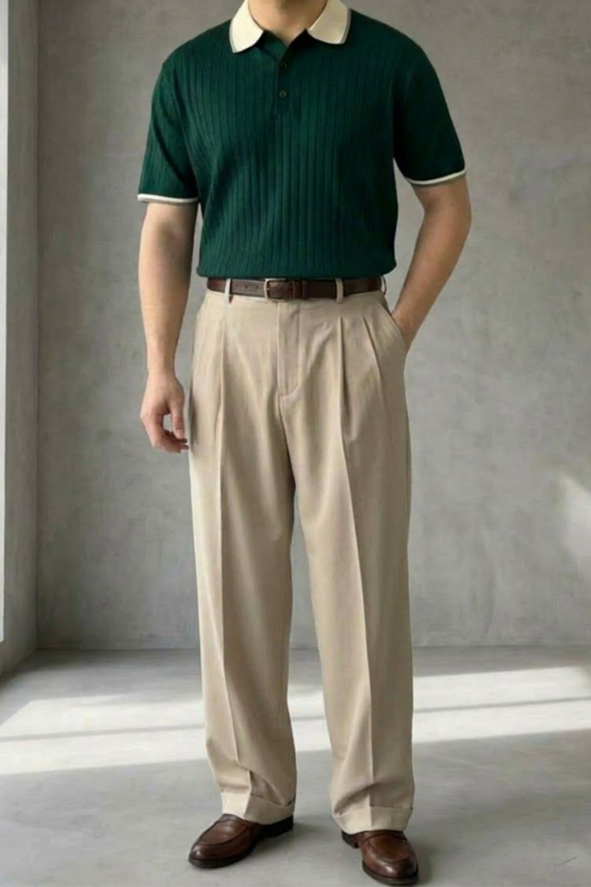 Old Money Premium Kısa Kollu Erkek Polo Yaka Triko T-Shirt