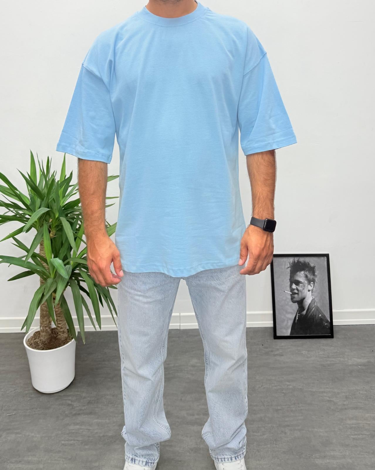 Oversize Basic T-Shirt Bebe Mavisi