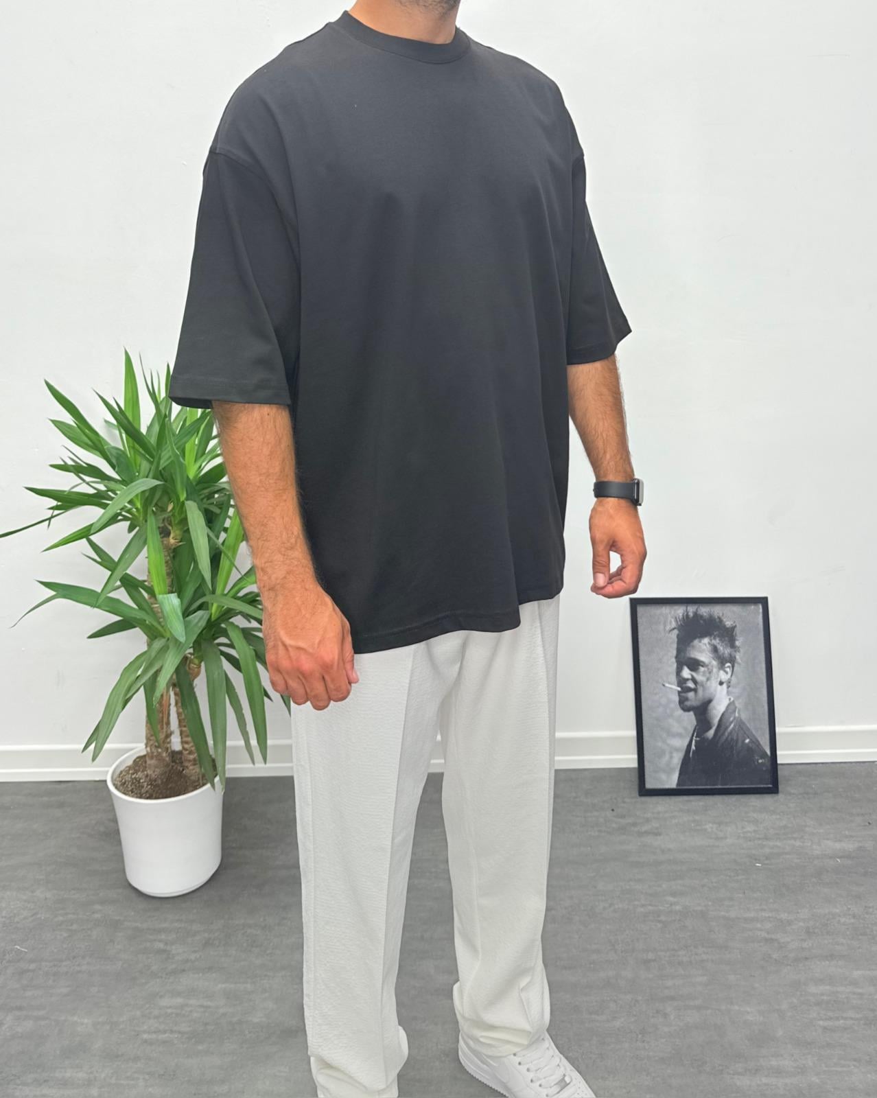 Oversize Basic T-Shirt Siyah