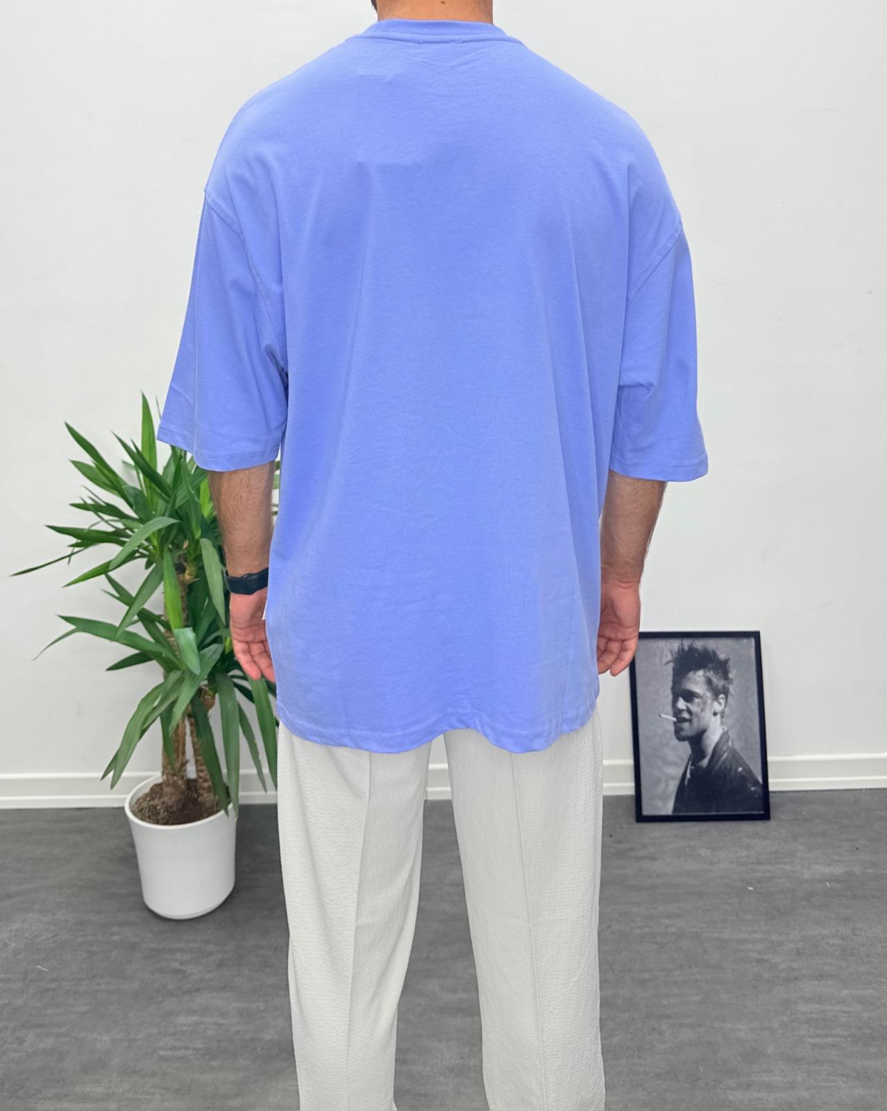 Oversize Basic T-Shirt Soft Lila