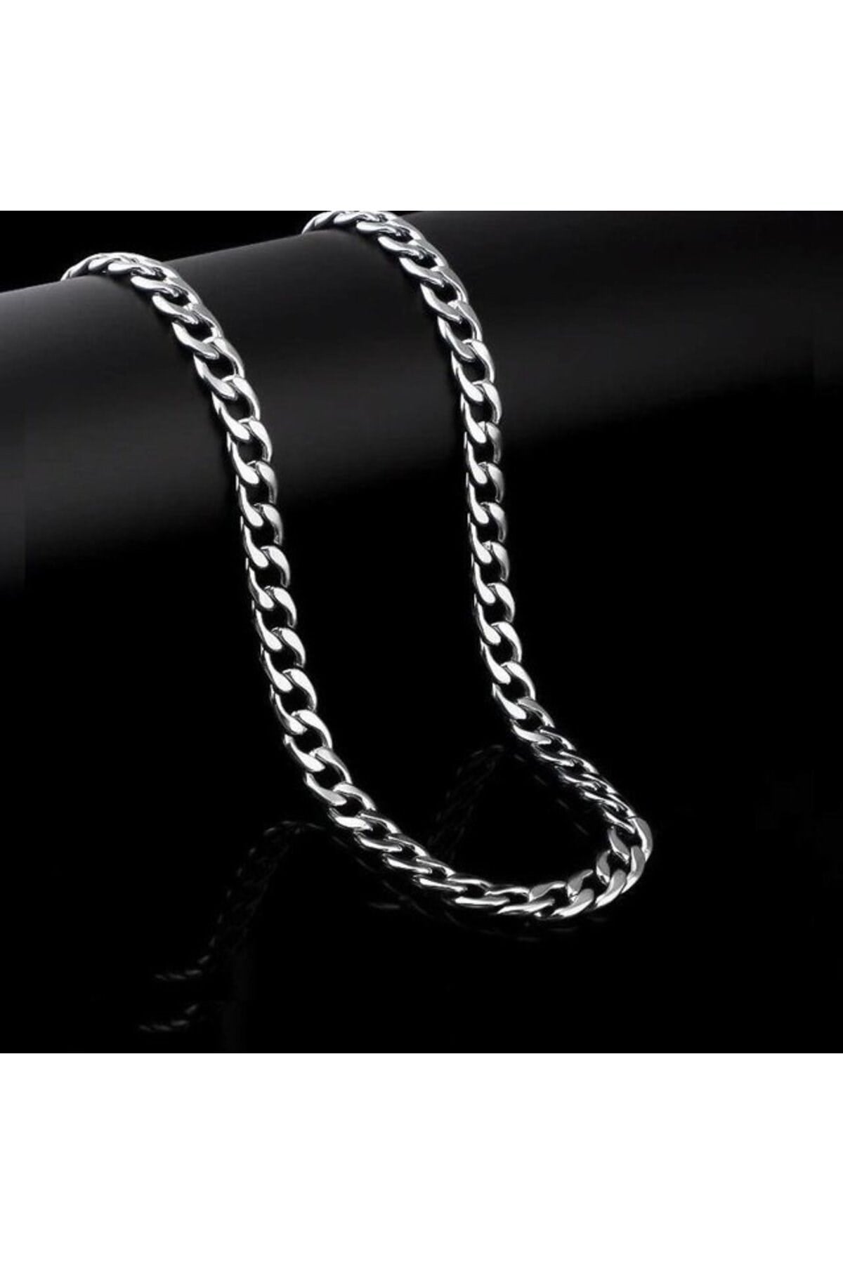 Erkek Çelik Zincir Kolye 4mm 60cm