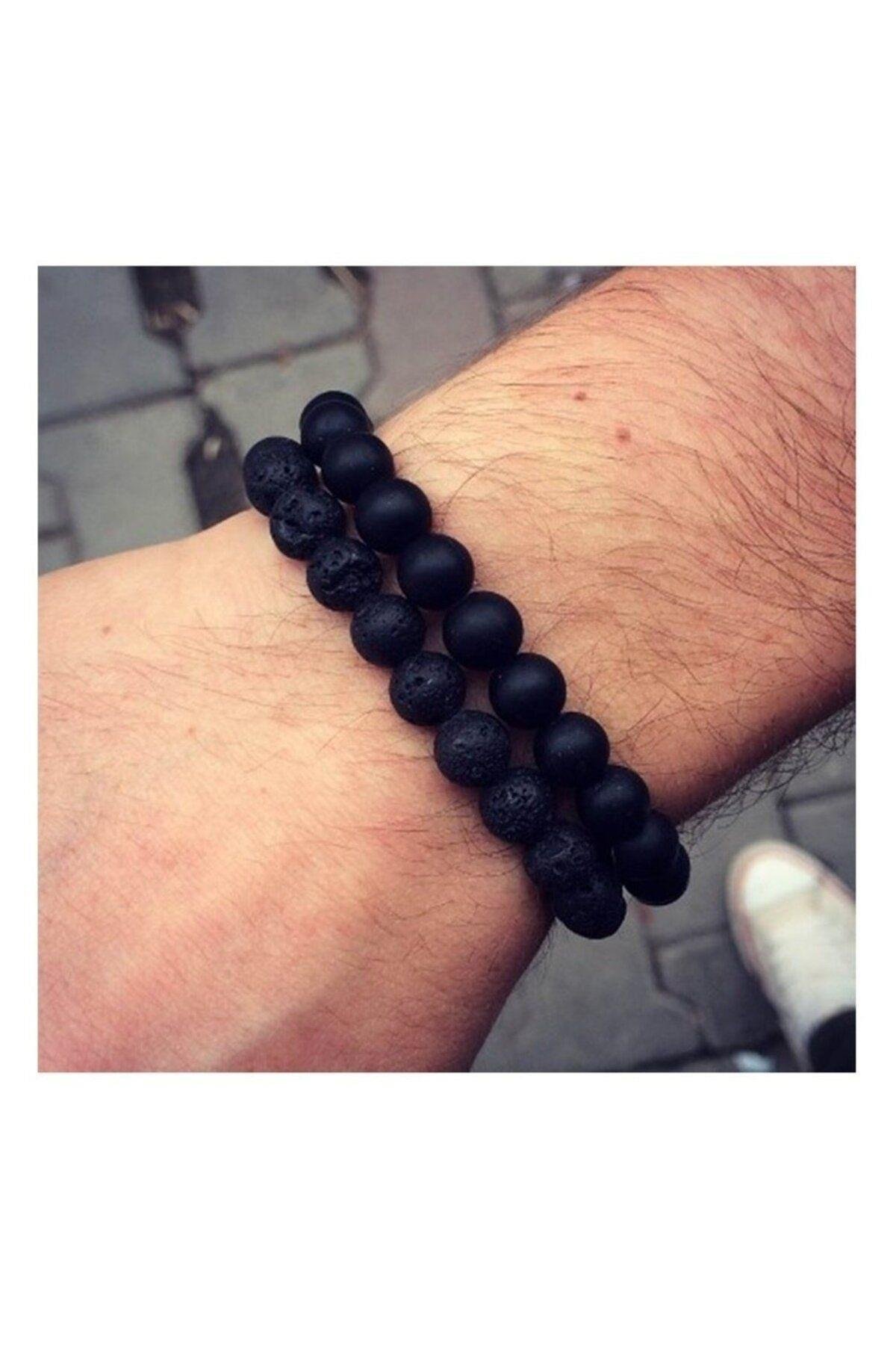 Mat Onix & Lav Taşı Doğal Taş Bileklik