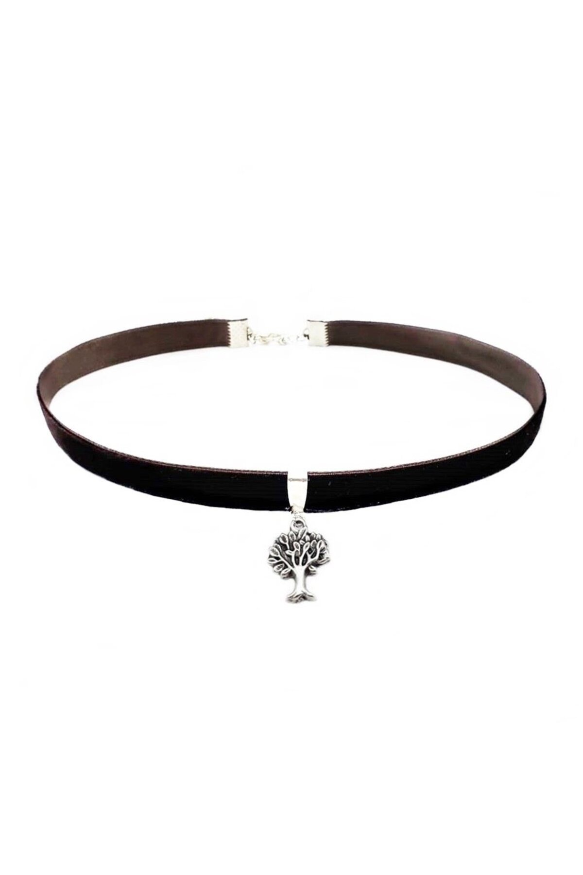 Siyah Renk Kadife Kadın Choker Kolye