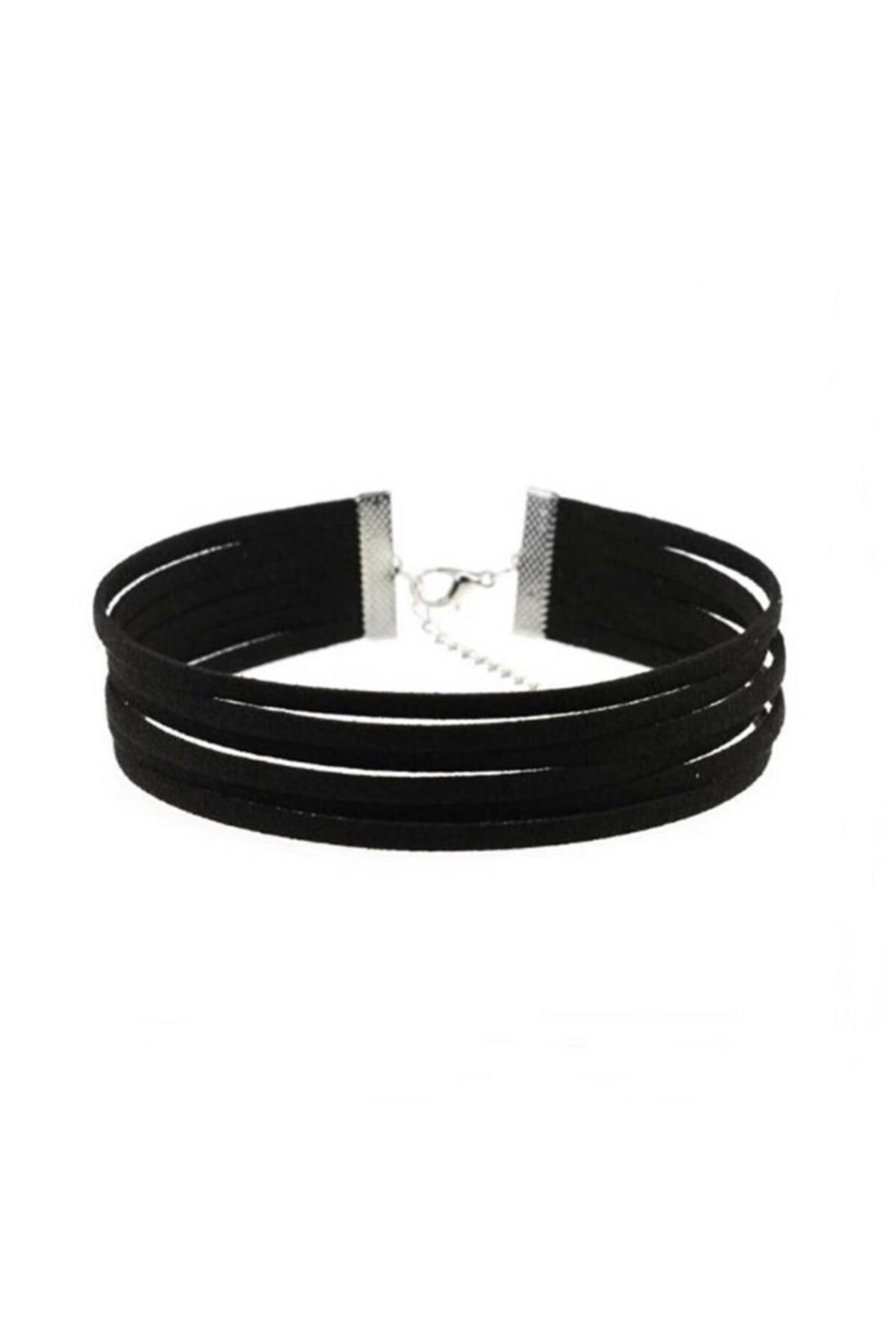Siyah Renk Kadın Süet Choker