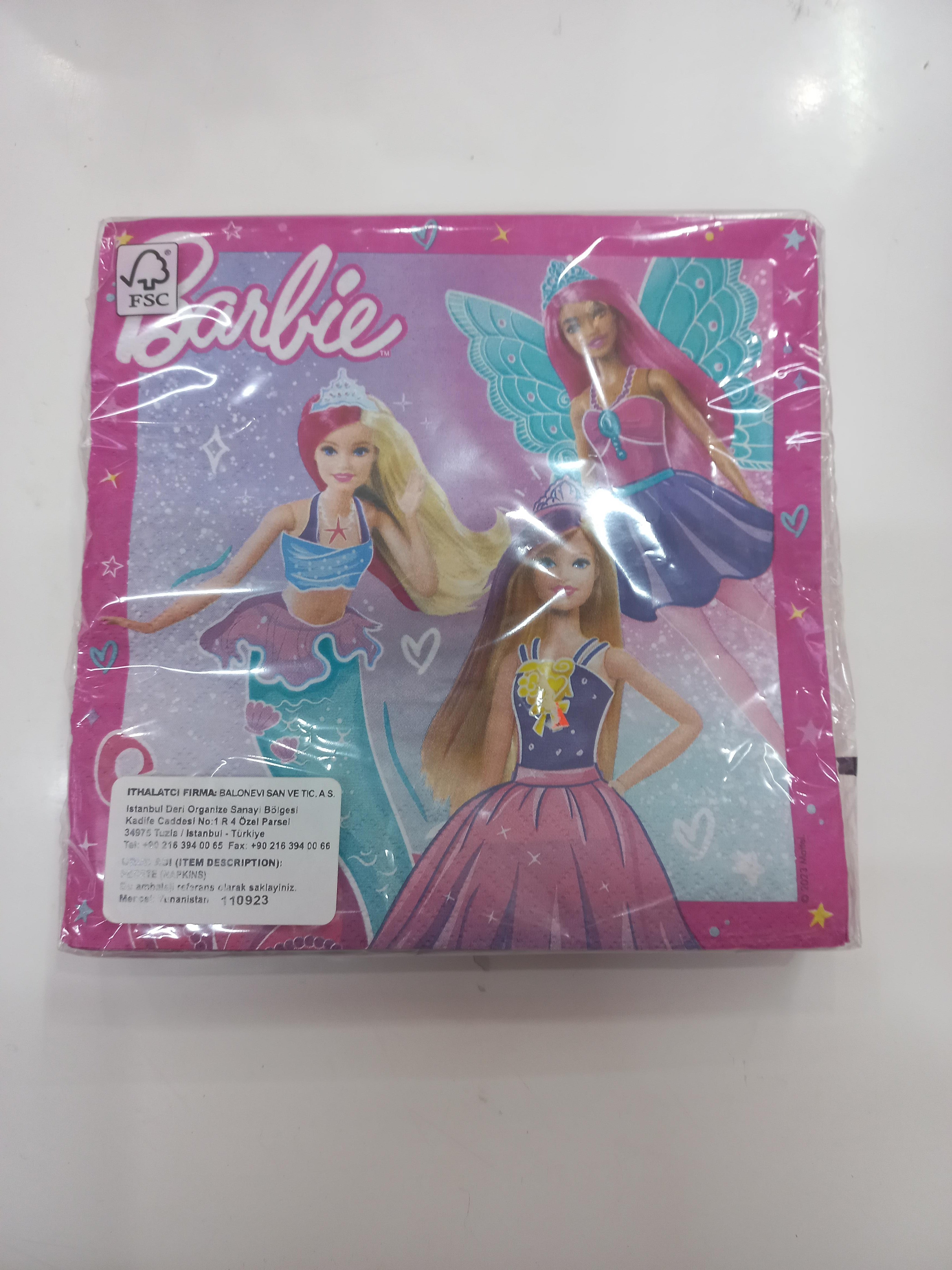 BARBİE KAĞIT PEÇETE 16 LI