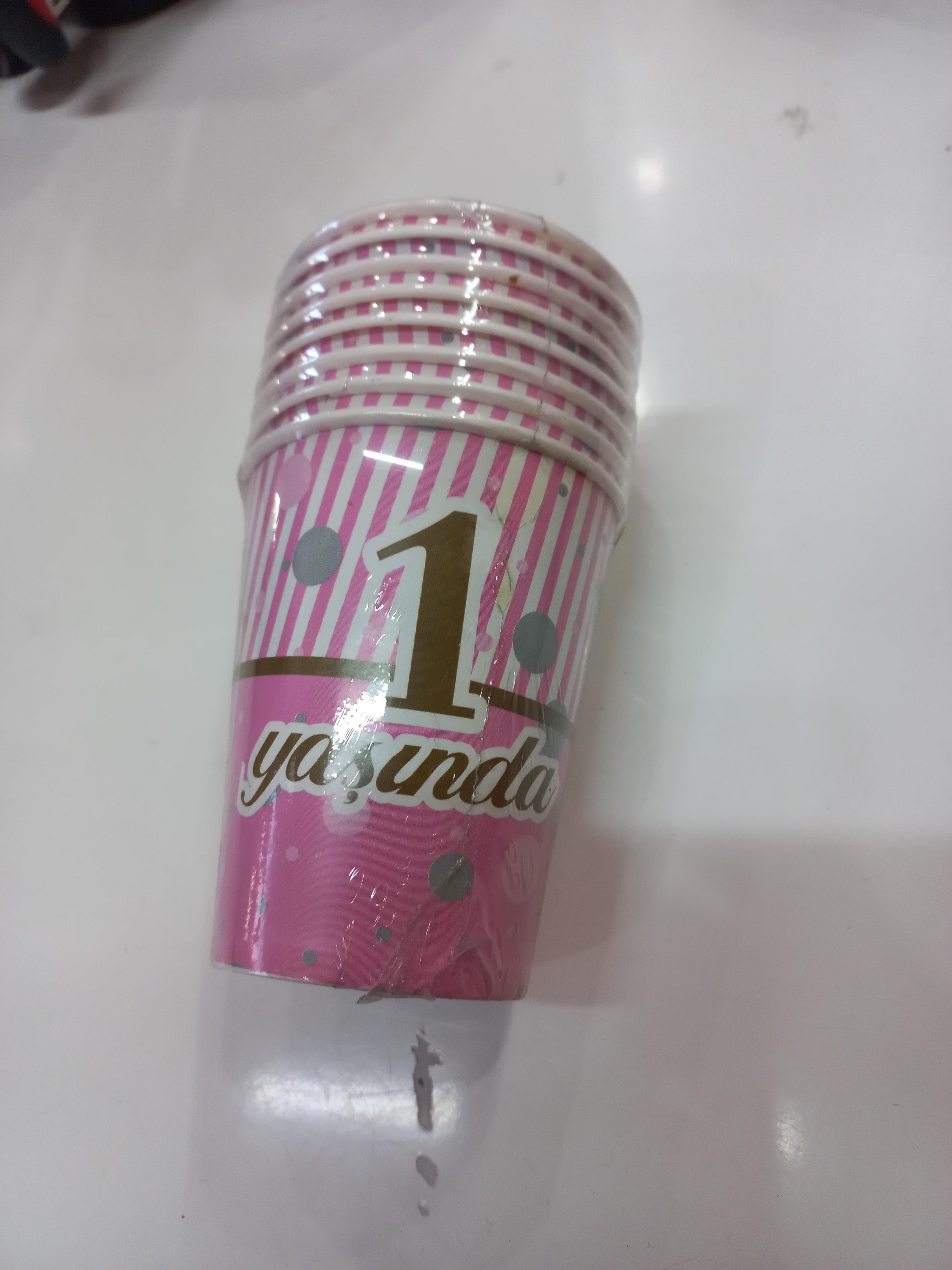 KARTON BARDAK 1 YAŞINDA 8 Lİ