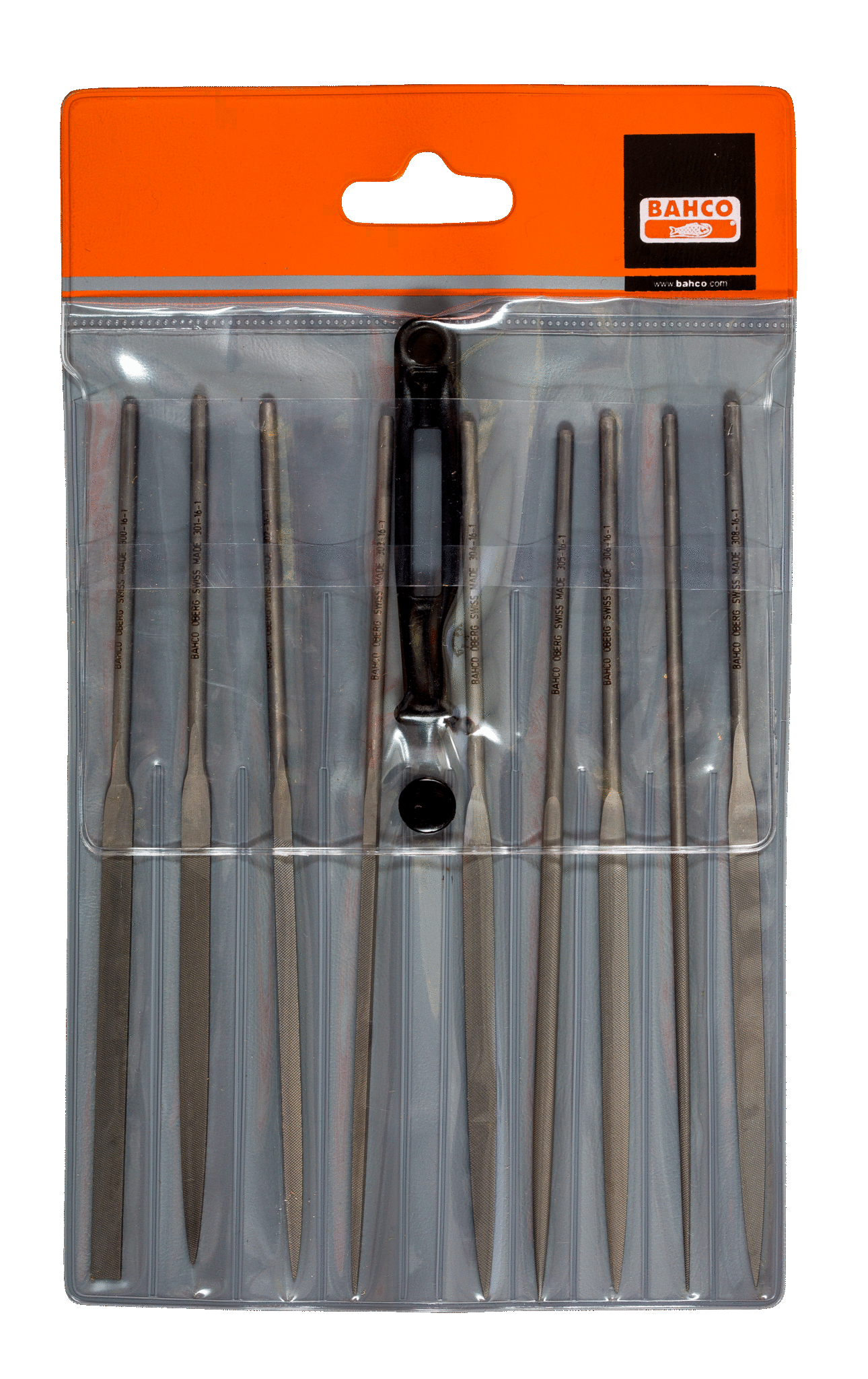 Bahco 160Mm Orta Diş 9 Lu Saatçi Eğe Seti