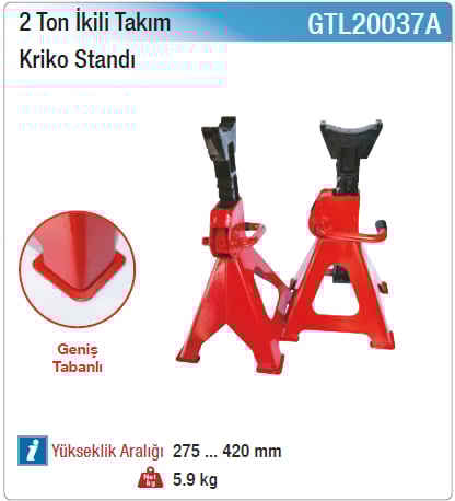 Nt Tools 2 Ton İkili Takım Kriko Standı