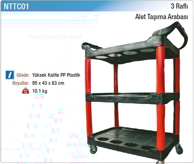 Nt Tools 3 Raflı Alet Taşıma Çantası