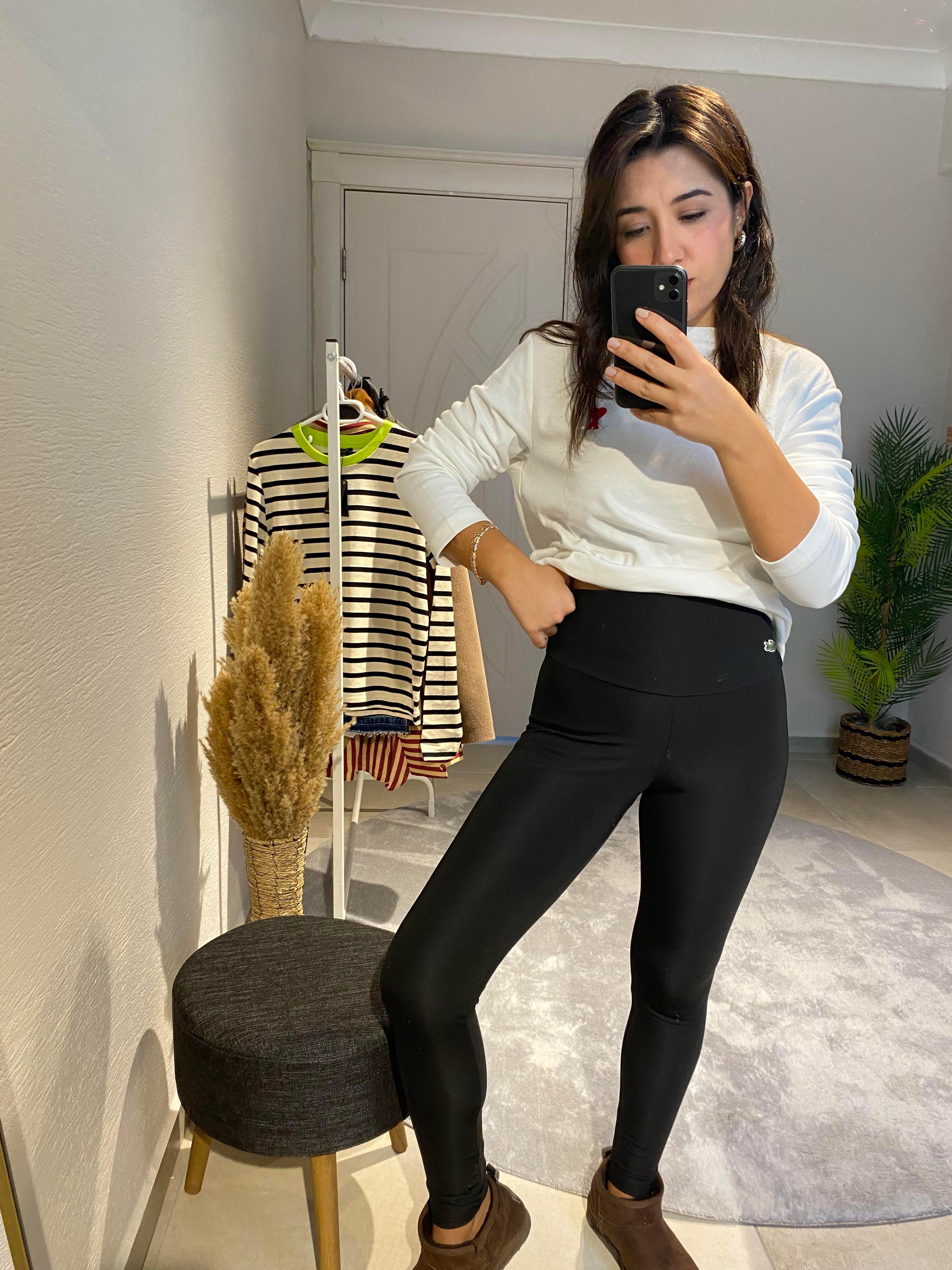 Şardonlu Siyah Tayt