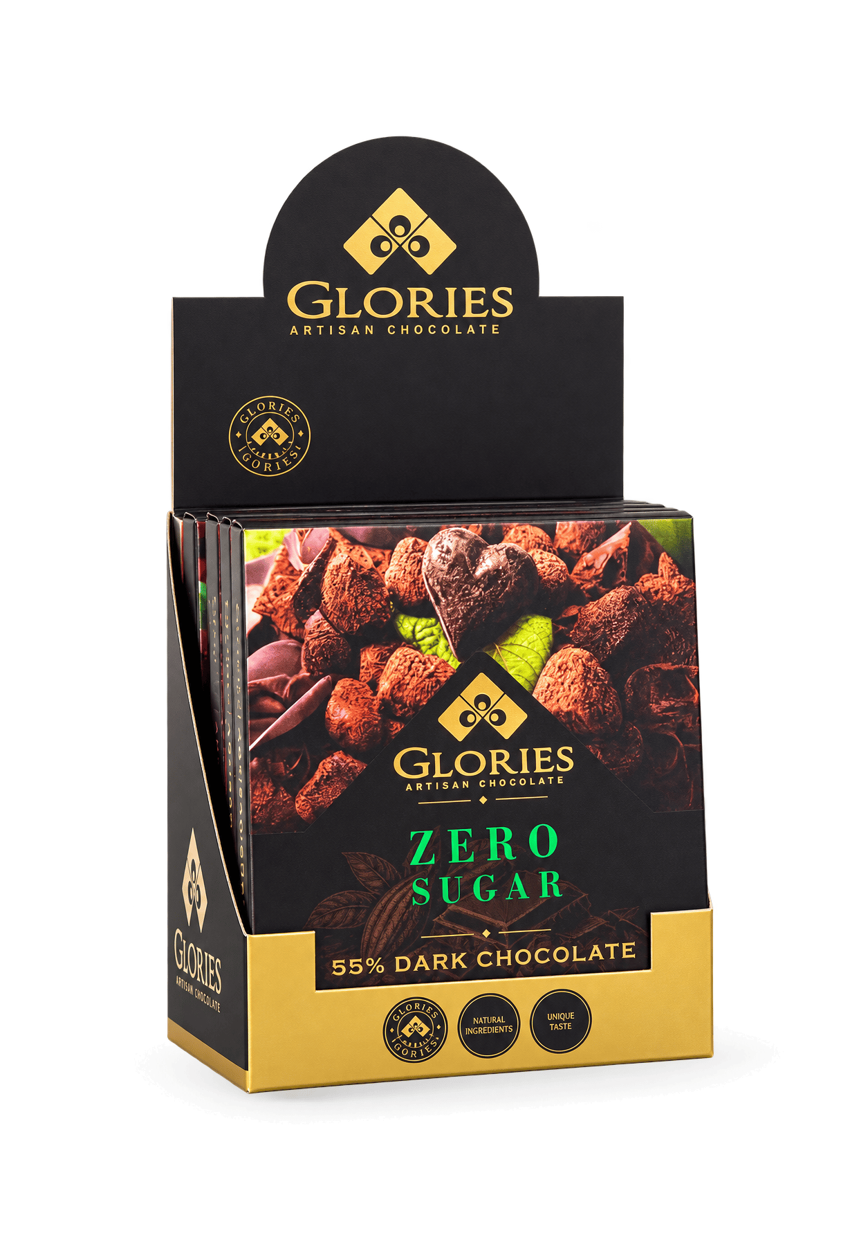 Şekersiz Bitter Çikolata 60 g – 7'li Display