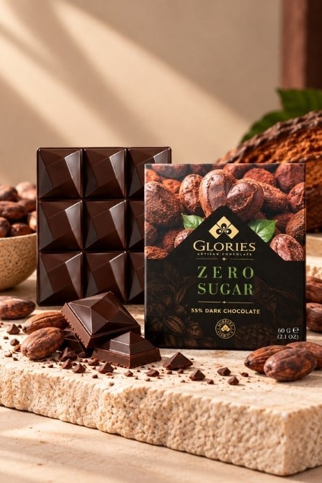 Şekersiz Bitter Çikolata 60 g
