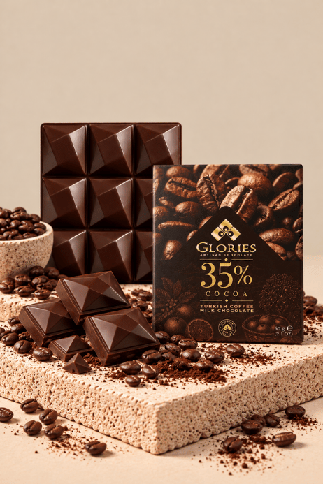 Türk Kahveli Sütlü Çikolata 60g