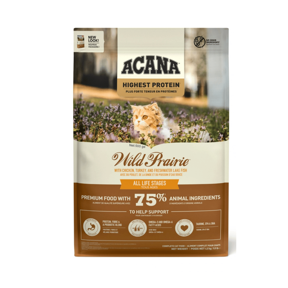 Acana Wild Prairie Tavuklu ve Balıklı Tahılsız Kedi Maması 340 Gr