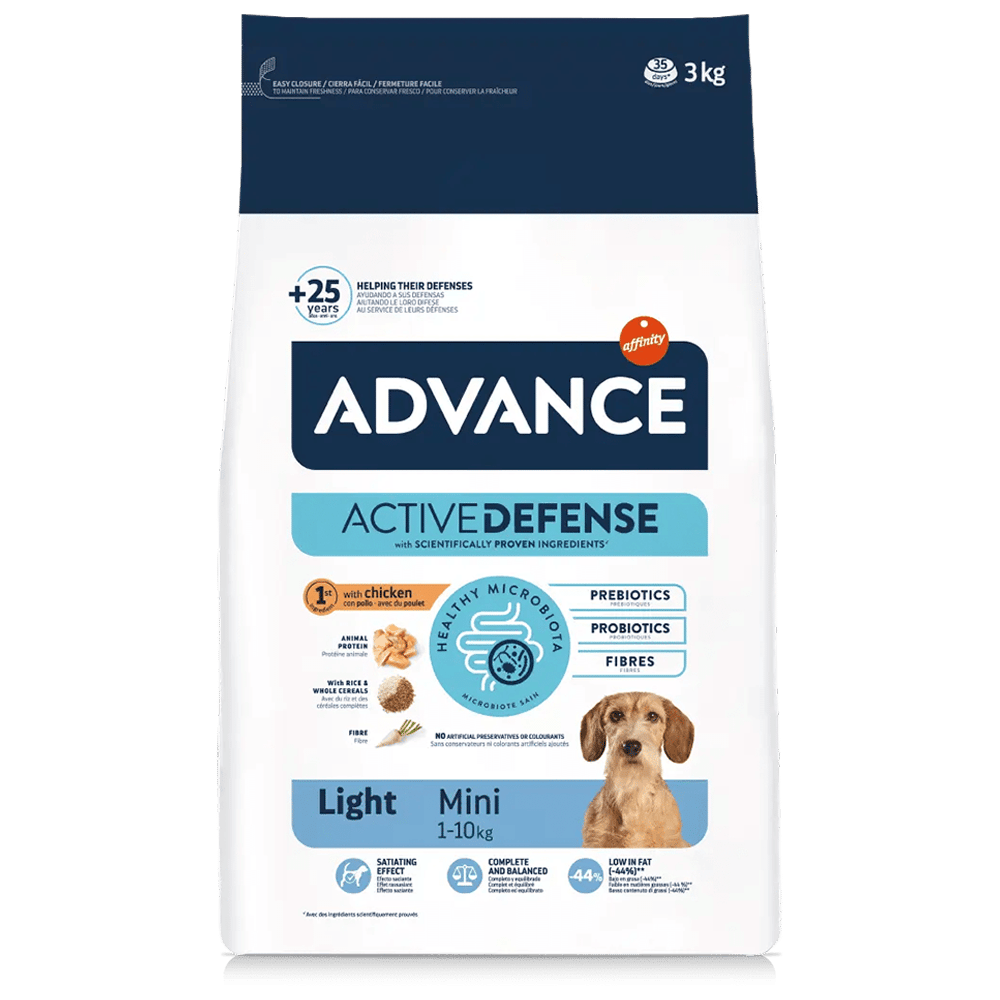 Advance Mini Adult Light Tavuk ve Pirinçli Küçük Irk Diyet Yetişkin Köpek Maması 3kg