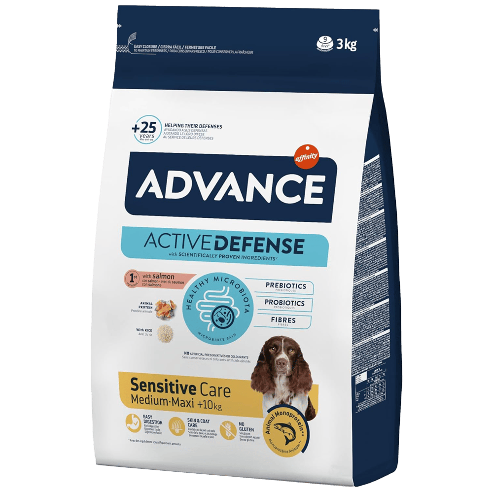 Advance Sensitive Care Somonlu Orta ve Büyük Irk Yetişkin Köpek Maması 3kg