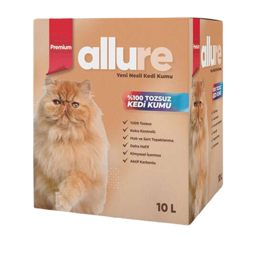 Allure Premium Yüksek Kaliteli Kedi Kumu 10 Lt