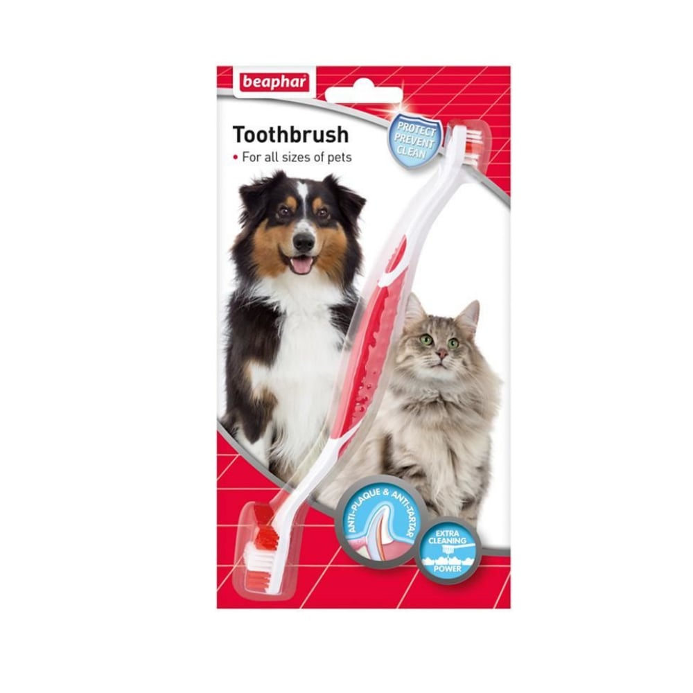 Beaphar Çift Taraflı Köpek Diş Fırçası Seti