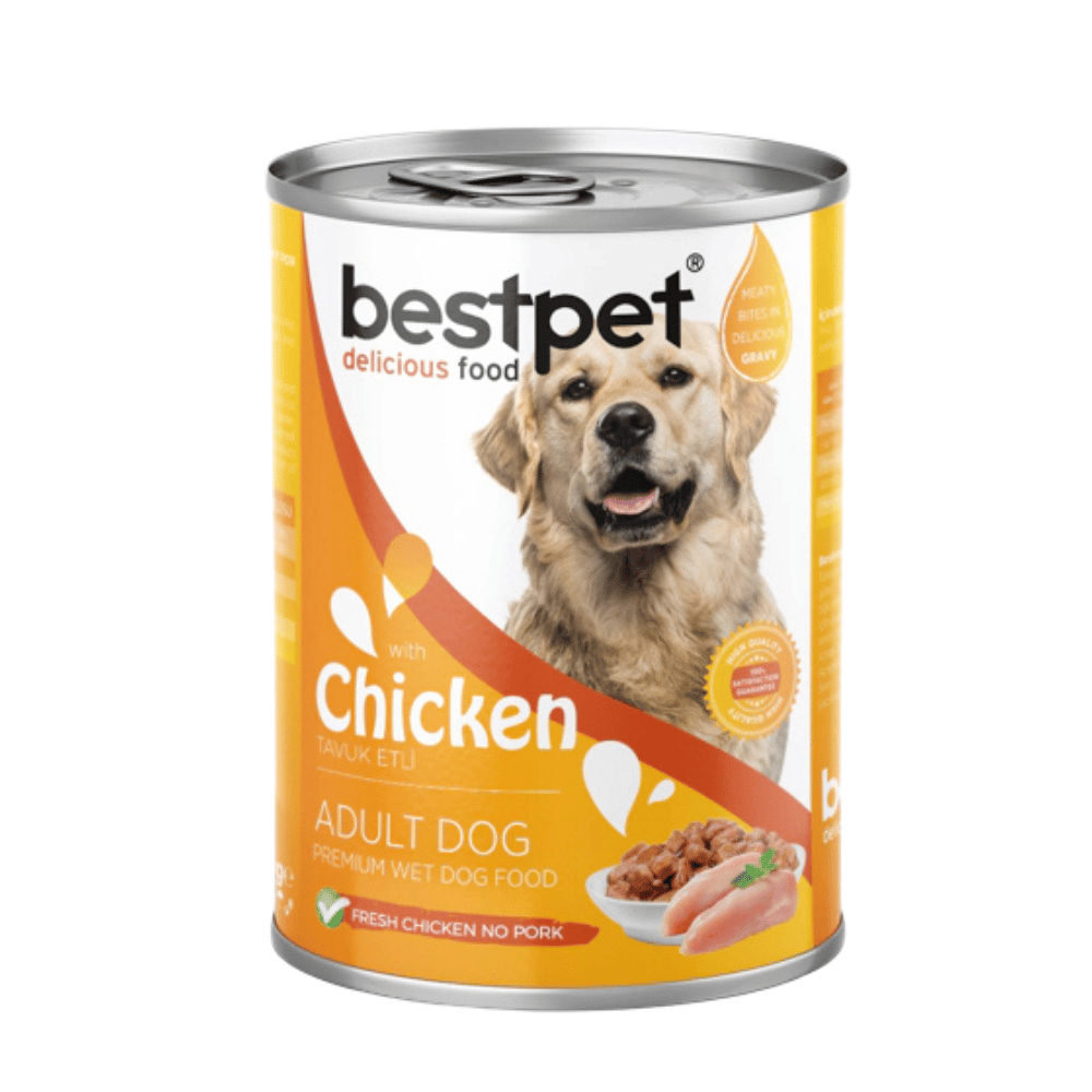 Bestpet Sos İçinde Parça Tavuk Etli Yetişkin Köpek Konservesi 400gr