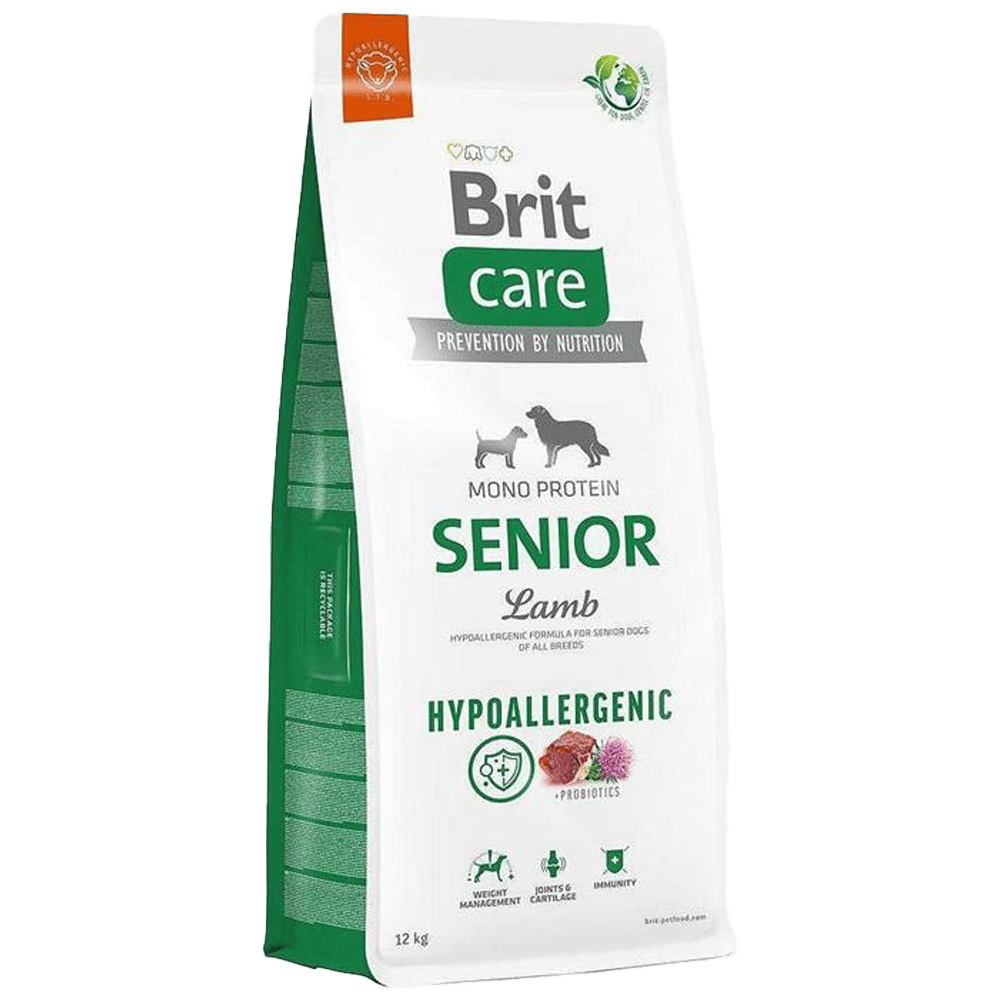 Brit Care Hipoalerjenik Kuzulu ve Pirinçli Tüm Irklar İçin Yaşlı Köpek Maması 12kg