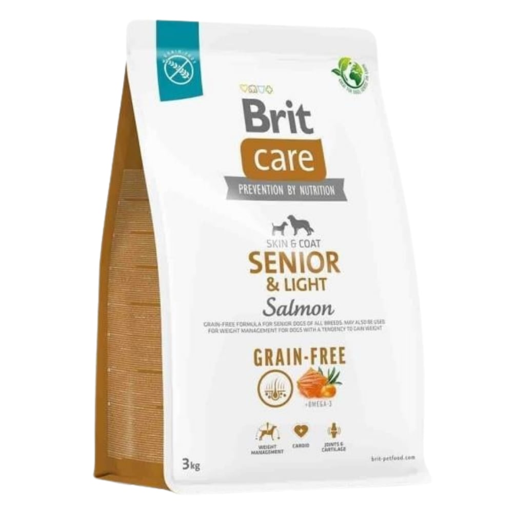 Brit Care Senior Light Skin & Coat Somonlu Yaşlı Köpek Maması 3 kg