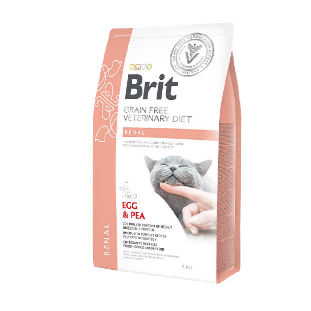 Brit Care Veterinary Diet Renal Böbrek Yetmezliği Olan Kediler İçin Tahılsız Kedi Maması 2kg