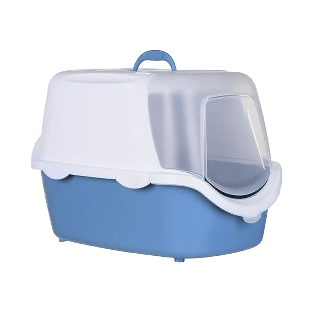 Cathy Easy Clean Kapalı Kedi Tuvaleti Mavi 56x40x40cm