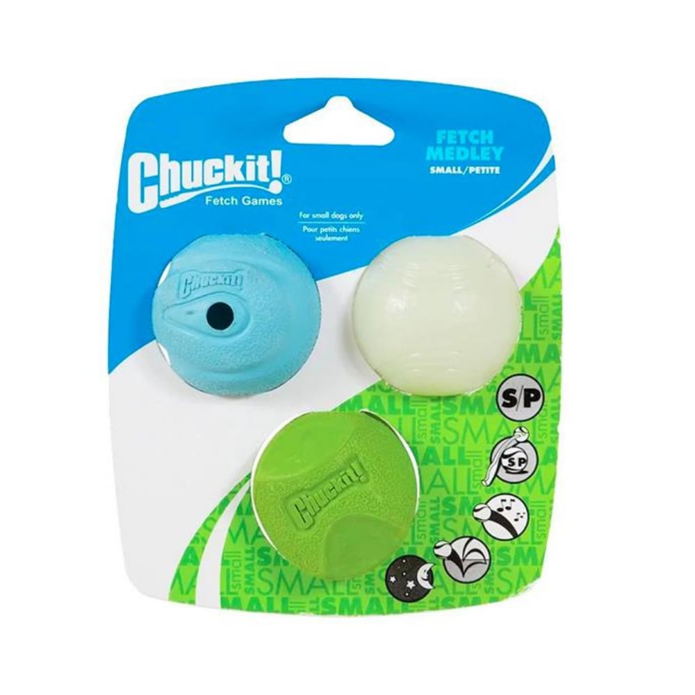 Chuckit Fetch Medley Gen 2 Köpek Oyun Topu Küçük Boy 3lü