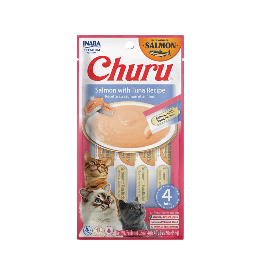 Ciao Churu Cream Ton Balıklı ve Somonlu Kedi Ödülü 4 X 14 Gr