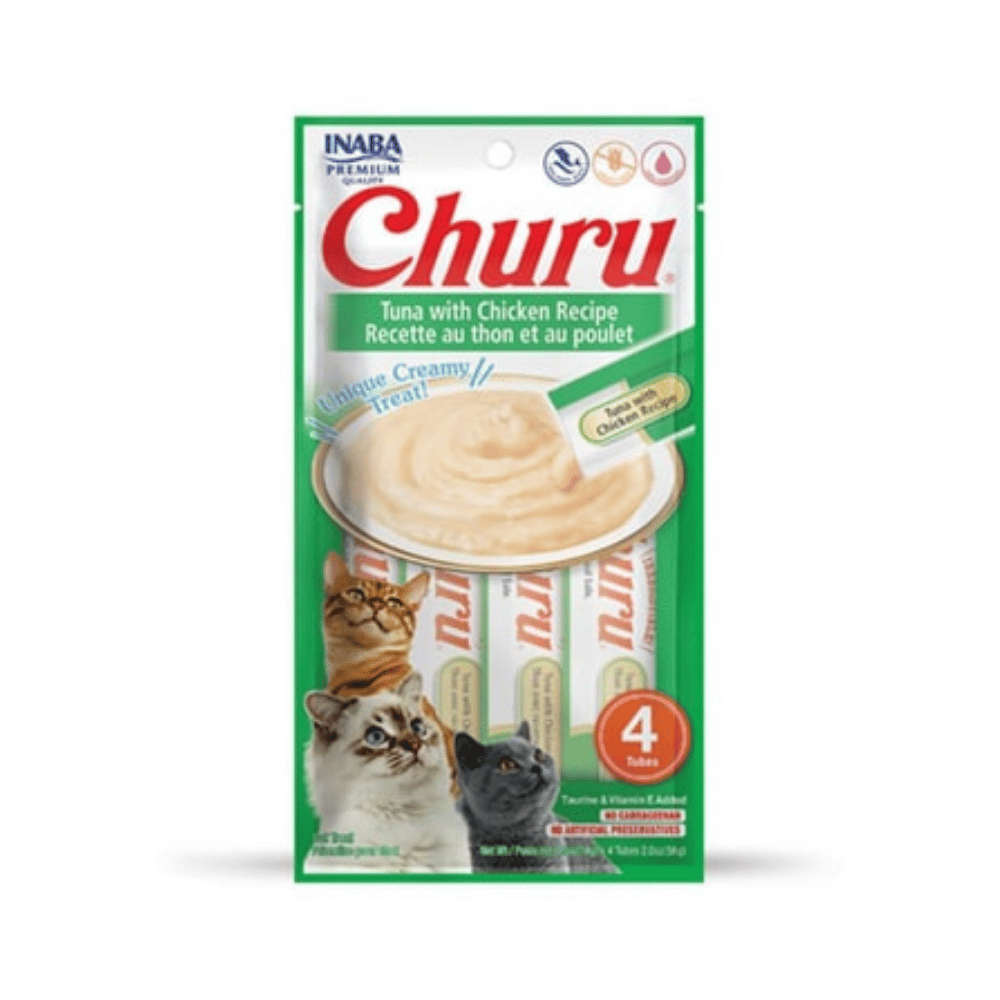 Ciao Churu Cream Ton Balıklı ve Tavuklu Kedi Ödülü 4 X 14 Gr