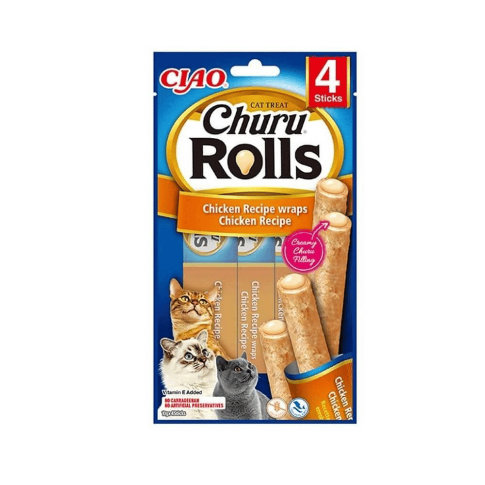 Ciao Sticks Tavuk Sargılı Kedi Ödülü 4 X 10 Gr