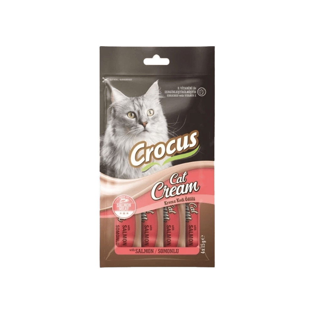 Crocus Somonlu Krema Kedi Ödülü 4x15gr