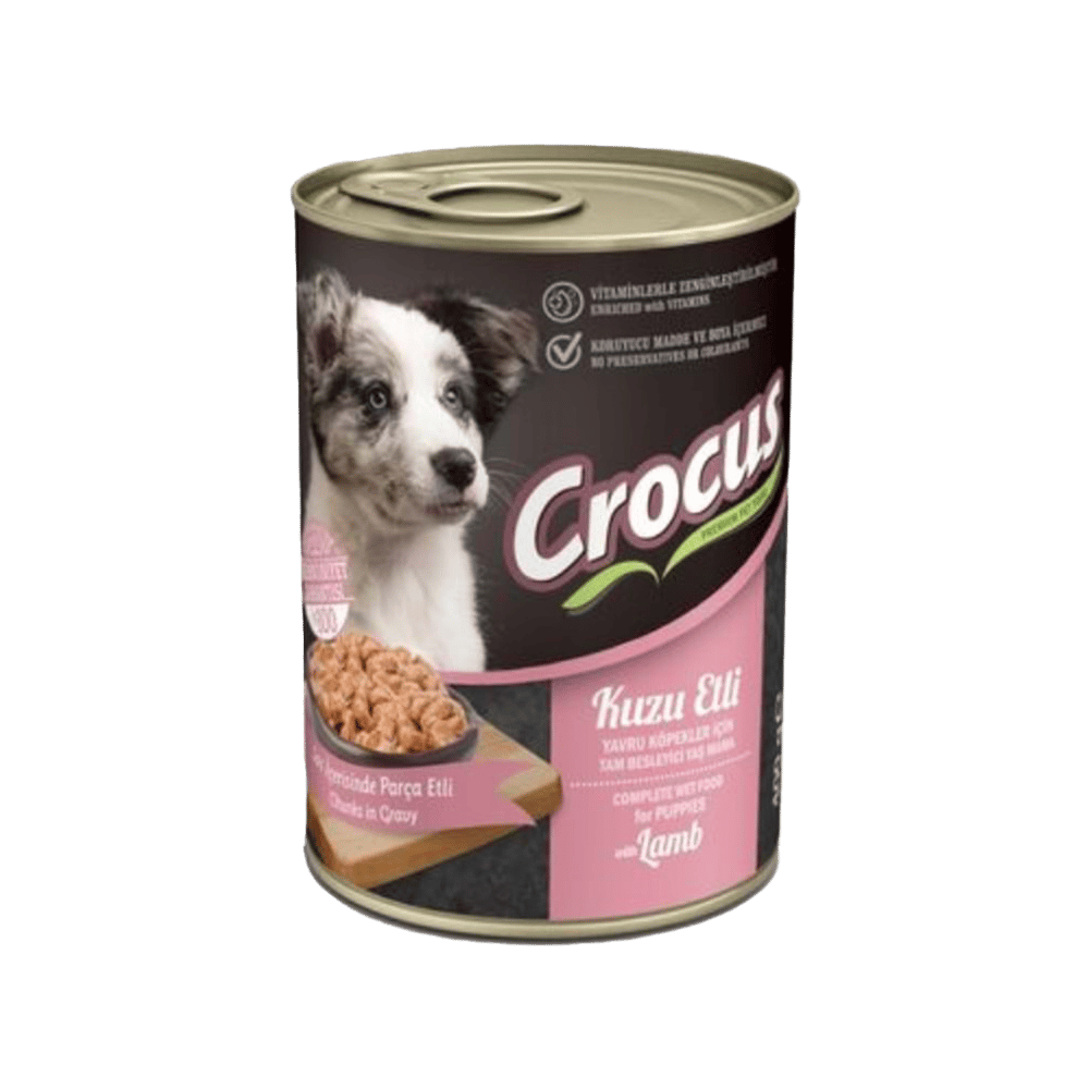 Crocus Sos İçinde Parça Kuzu Etli Yavru Köpek Konservesi 400gr