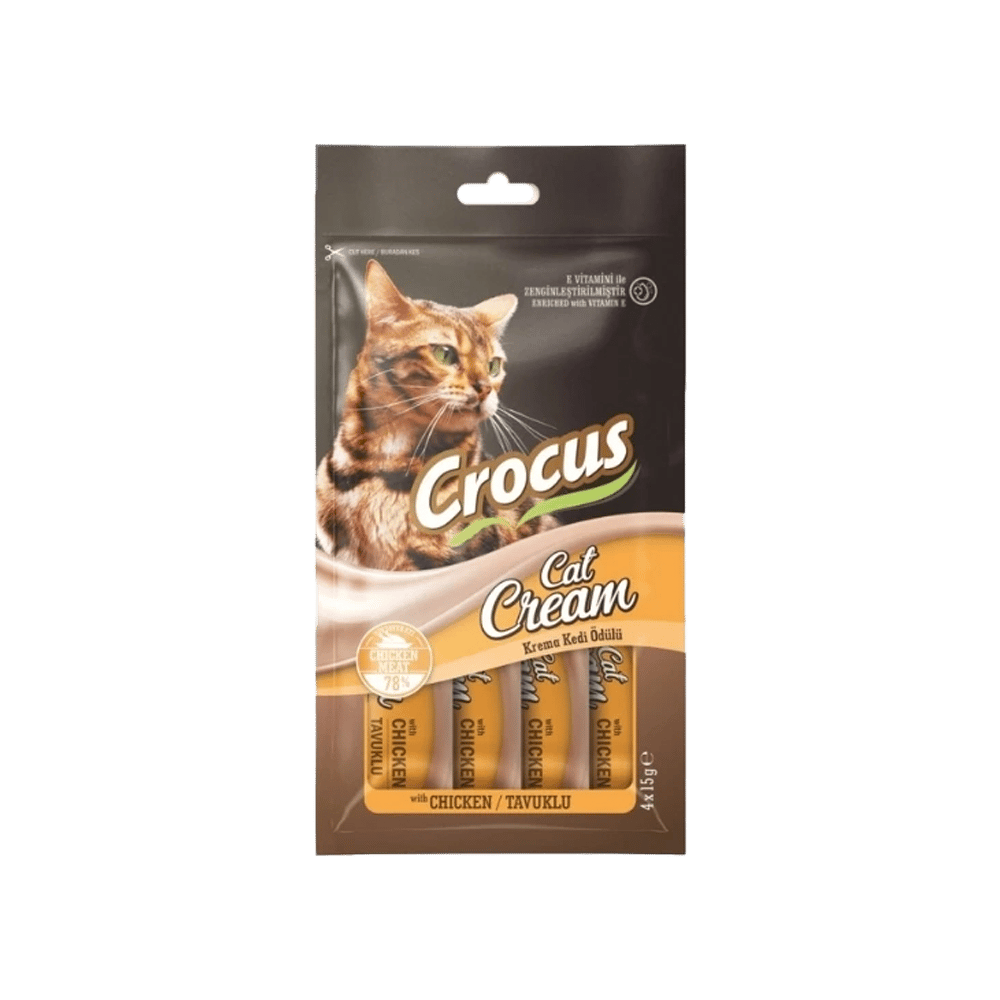 Crocus Tavuklu Krema Kedi Ödülü 4x15g