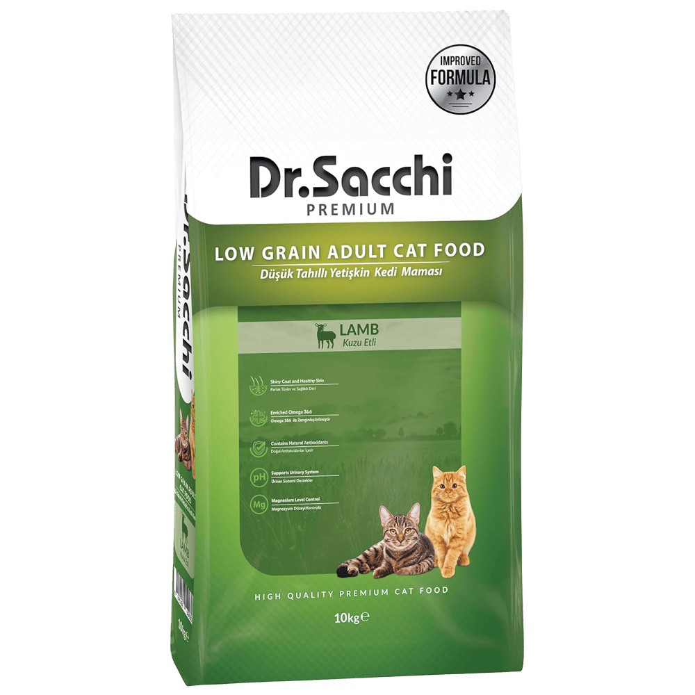 Dr.Sacchi Premium Kuzu Etli Yetişkin Kedi Maması 10kg